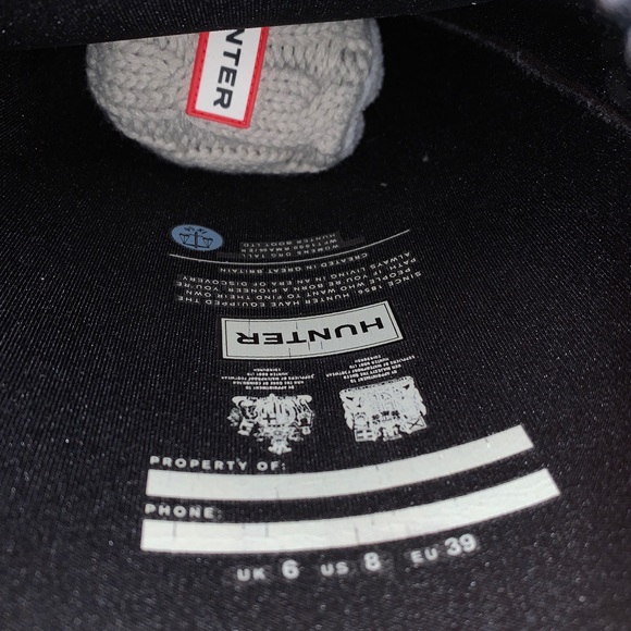 BRAND NEW HUNTER ORIGINAL TALL RAIN BOOTS WITH SOCK COVER - Picture 7 of 9